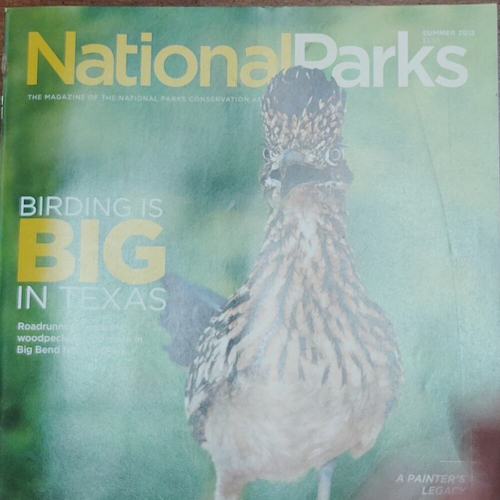 National Parks Magazine - Summer 2021 - Birding in Texas - Roadrunner Cover